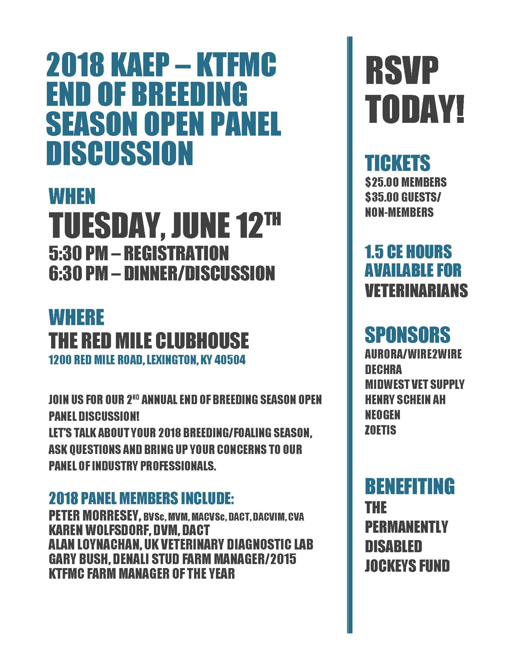 Tuesday, June 12 Meeting – Save the Date